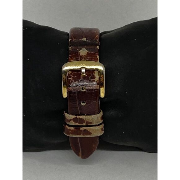 Kate Spade 0535 Women Brown Leather Analog White Dial Quartz Gemuine Watch XX874